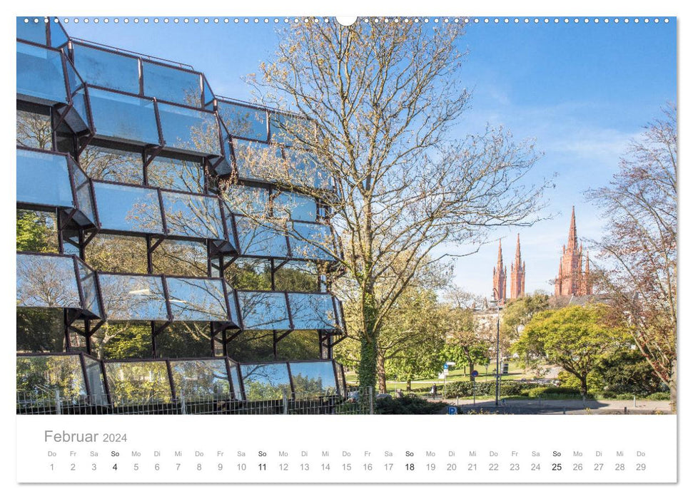 Wiesbaden merveilleux (calendrier mural CALVENDO 2024) 