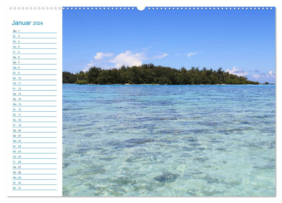 French Polynesia - dream islands in the South Pacific (CALVENDO wall calendar 2024) 