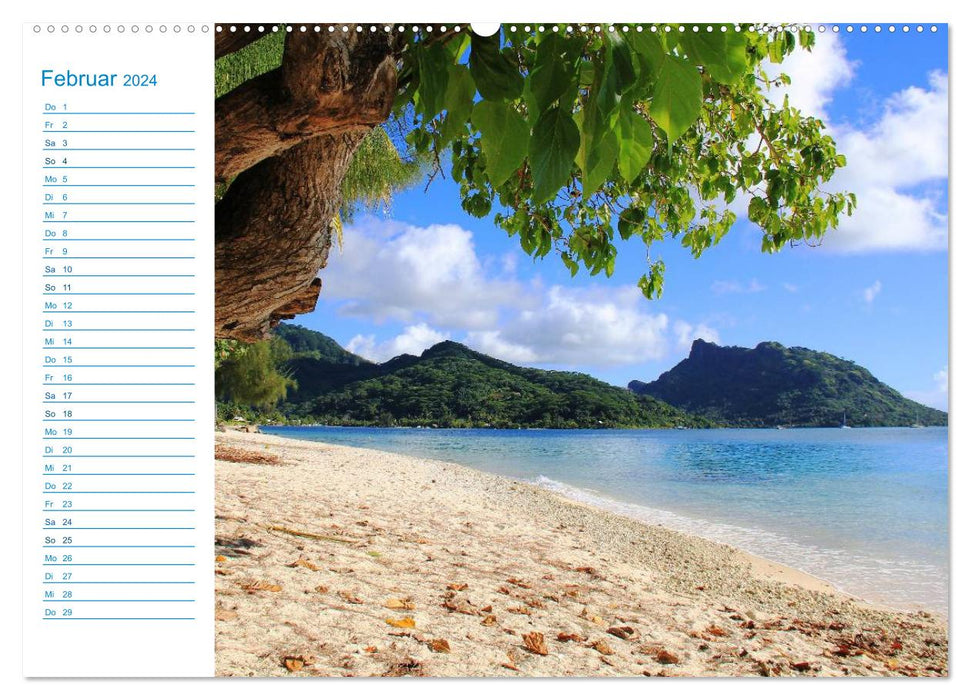 French Polynesia - dream islands in the South Pacific (CALVENDO wall calendar 2024) 