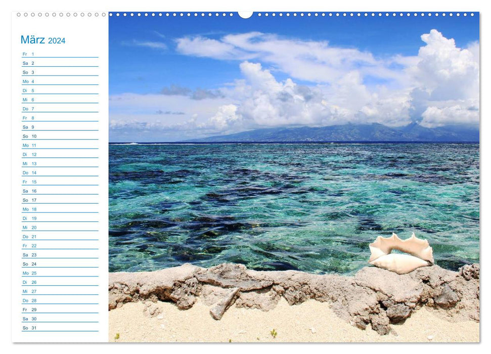 French Polynesia - dream islands in the South Pacific (CALVENDO wall calendar 2024) 