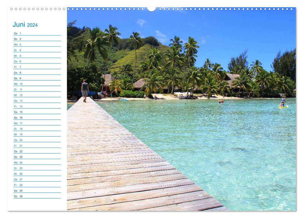 French Polynesia - dream islands in the South Pacific (CALVENDO wall calendar 2024) 