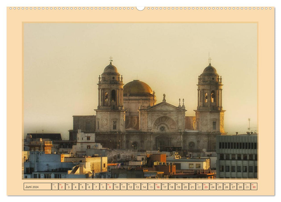 Cadiz - the white city on the Atlantic Ocean (CALVENDO wall calendar 2024) 