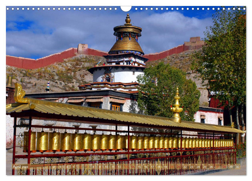 Stupas – Buddhist sacred buildings 2024 (CALVENDO wall calendar 2024) 