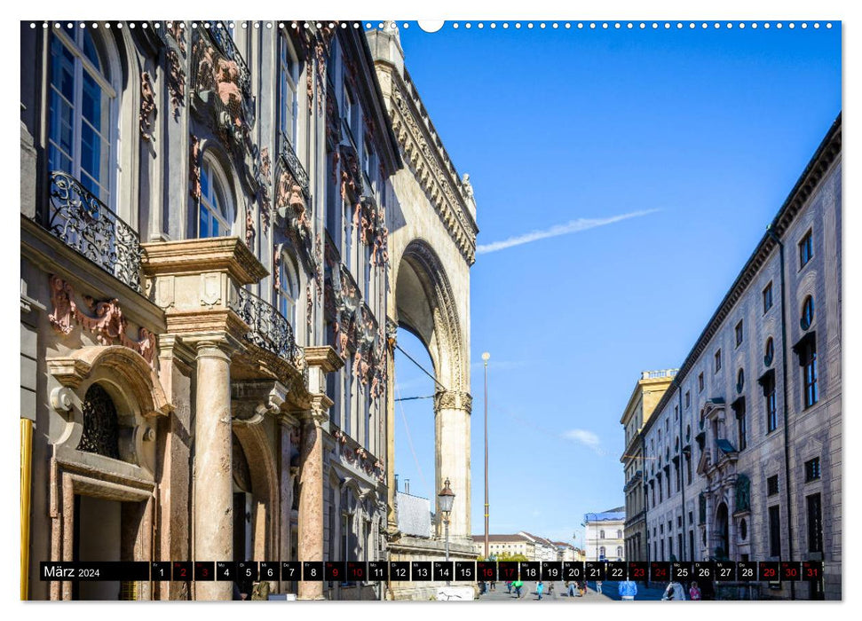 Discover Munich - The beauty of the Bavarian metropolis (CALVENDO Premium Wall Calendar 2024) 