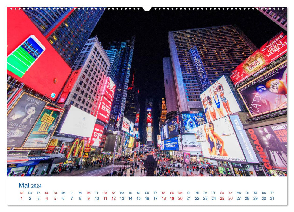 Die New Yorker City (CALVENDO Premium Wandkalender 2024)