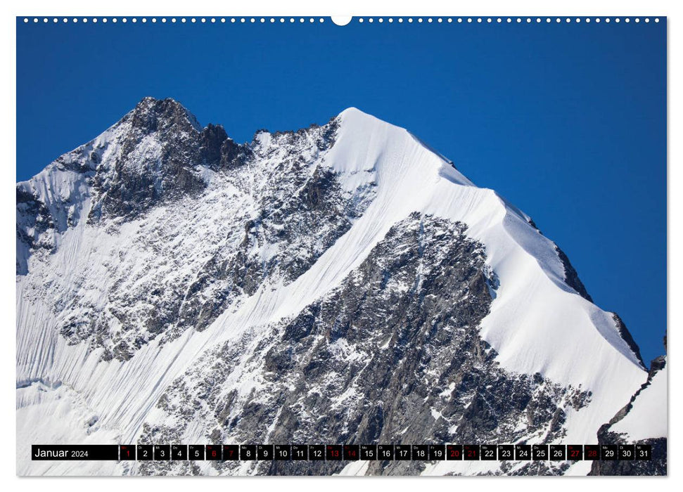 Piz Bernina - Highlights from the Upper Engadine (CALVENDO Premium Wall Calendar 2024) 