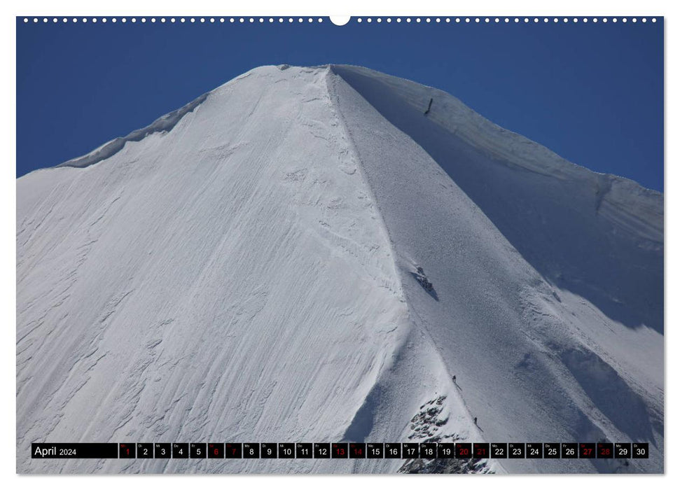 Piz Bernina - Highlights from the Upper Engadine (CALVENDO Premium Wall Calendar 2024) 