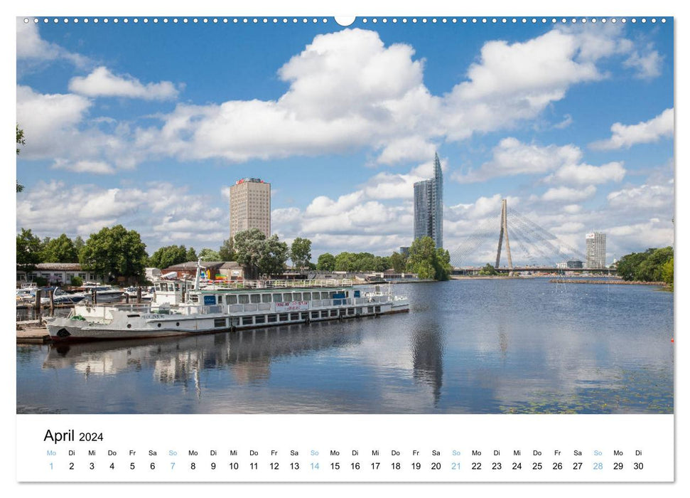 Riga - Metropole des Baltikums (CALVENDO Wandkalender 2024)