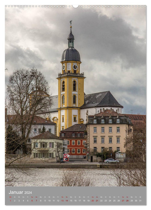 Kitzingen in portrait format (CALVENDO Premium Wall Calendar 2024) 