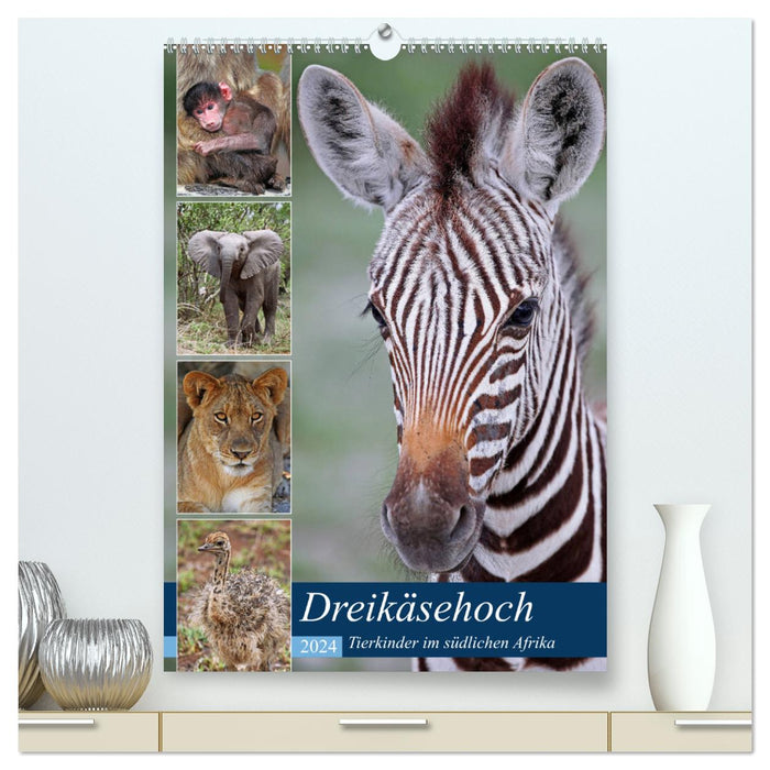Dreikäsehoch - Tierkinder im südlichen Afrika (CALVENDO Premium Wandkalender 2024)