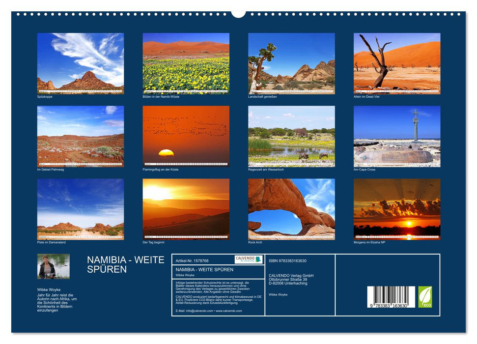 Namibie - Ressentez l'immensité (Calvendo Premium Wall Calendar 2024) 