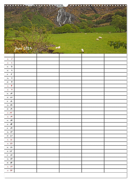 Ireland Family Planner (CALVENDO Premium Wall Calendar 2024) 