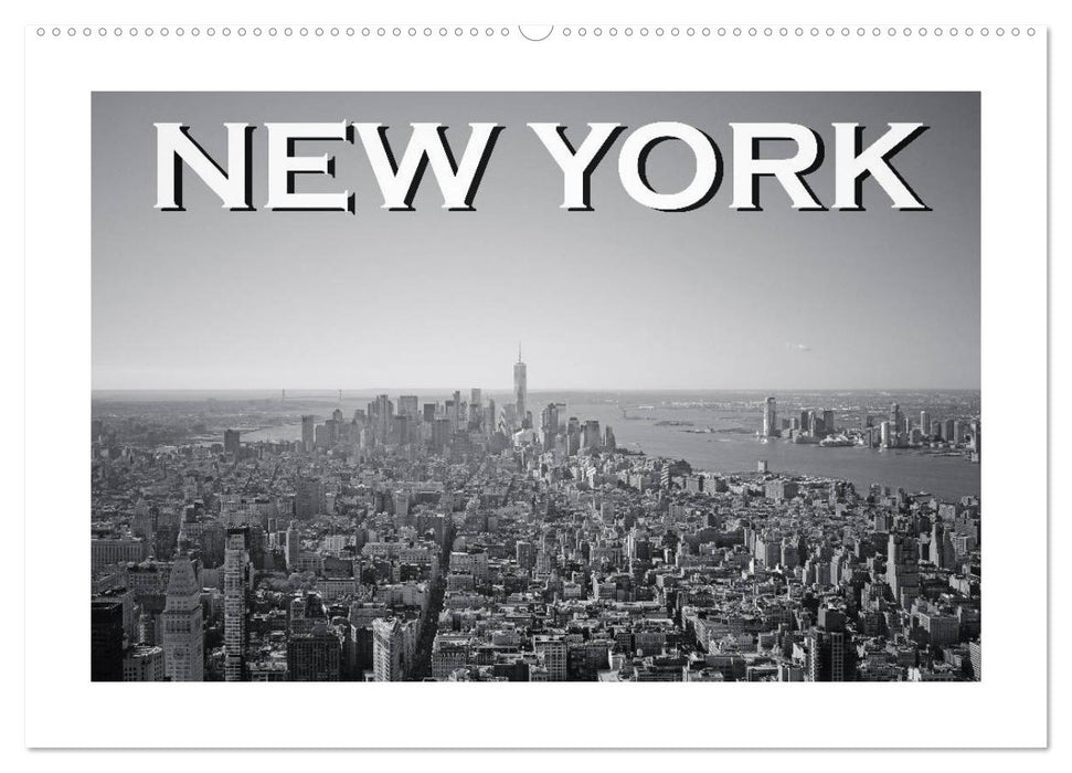 New York in schwarz weiss (CALVENDO Wandkalender 2024)