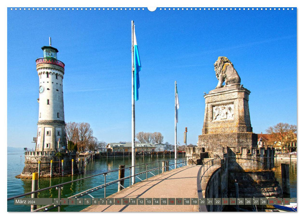Lindau - Bavarian Riviera (CALVENDO Premium Wall Calendar 2024) 