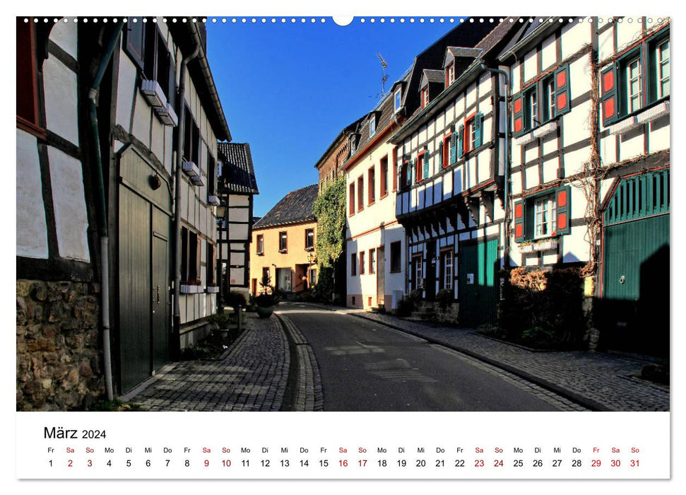 Kommern - Les plus beaux endroits de l'Eifel (Calendrier mural CALVENDO Premium 2024) 