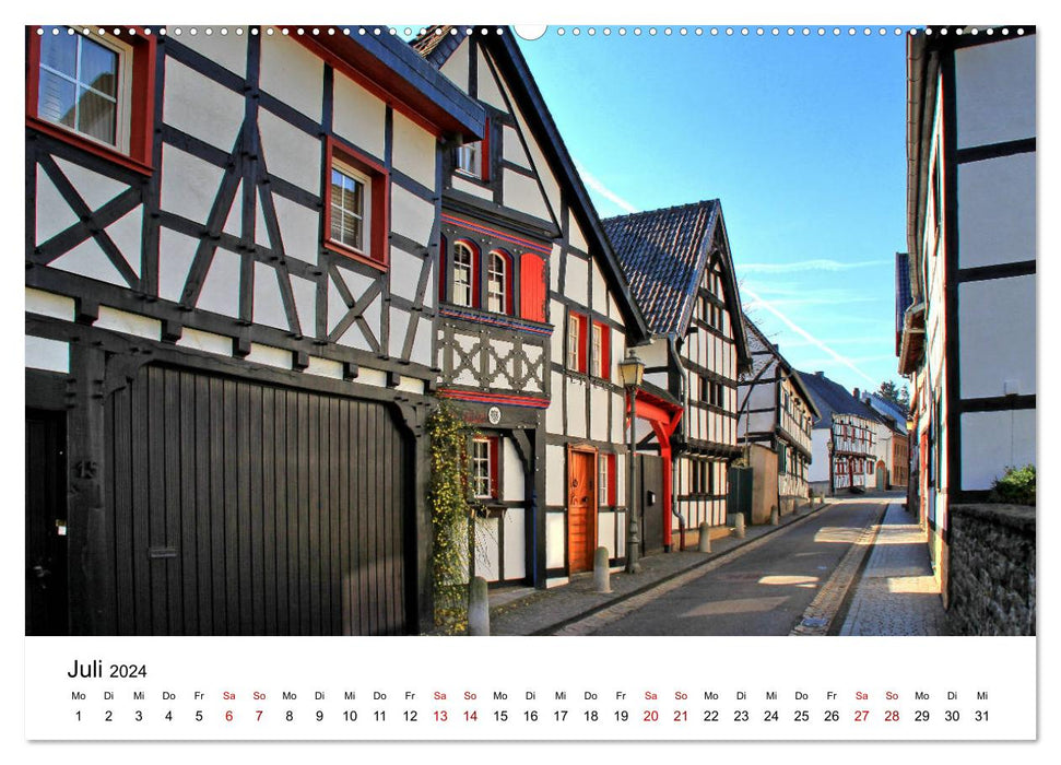 Kommern - Les plus beaux endroits de l'Eifel (Calendrier mural CALVENDO Premium 2024) 