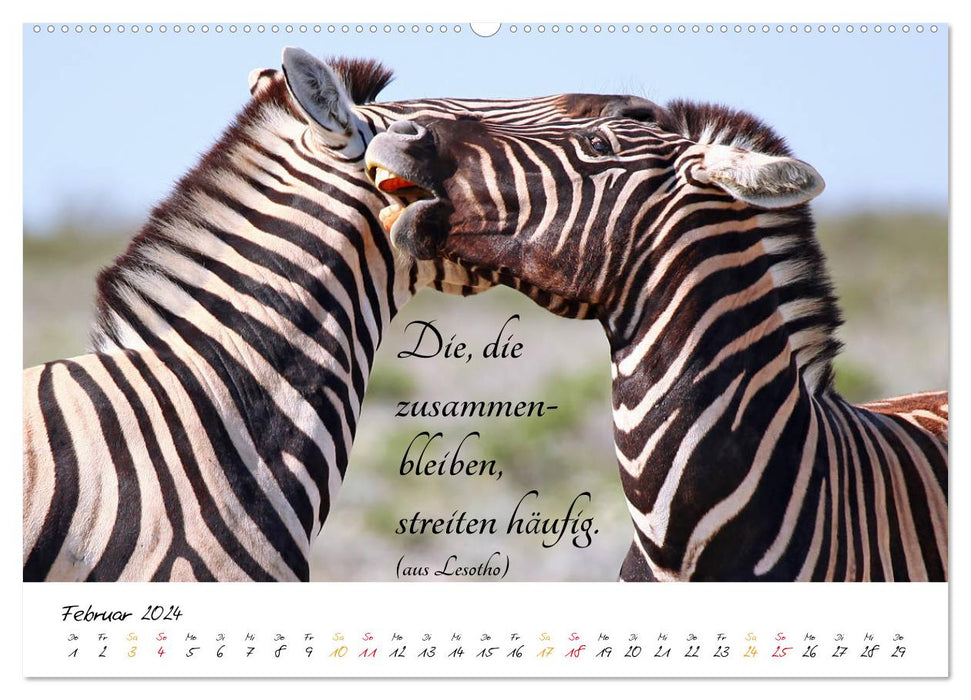 AFRICA - Continent of Poetry (CALVENDO Wall Calendar 2024) 