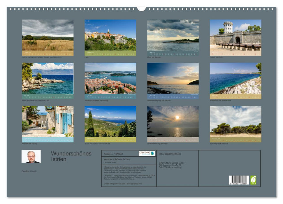 Beautiful Istria (CALVENDO wall calendar 2024) 