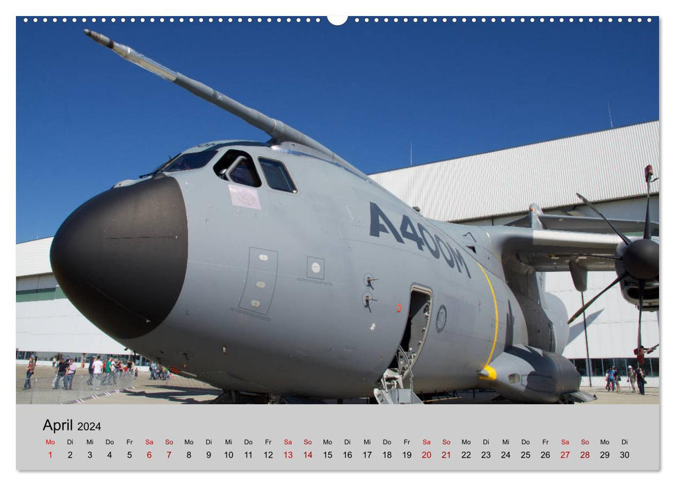 Avions de transport Airbus A400M Atlas (calendrier mural CALVENDO 2024) 