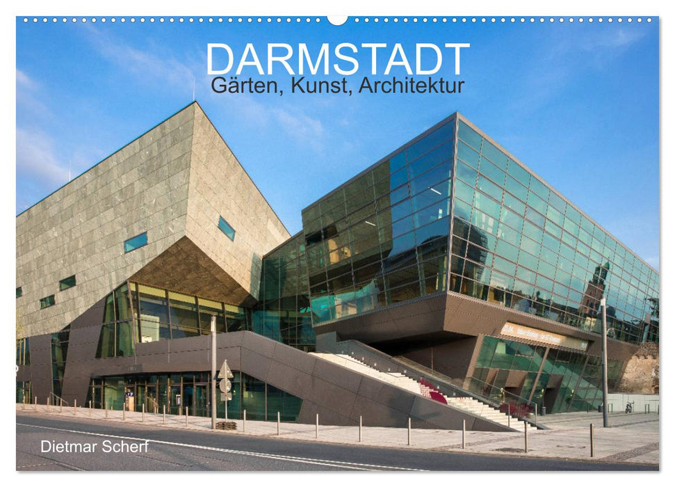Darmstadt – Gärten, Kunst, Architektur (CALVENDO Wandkalender 2024)