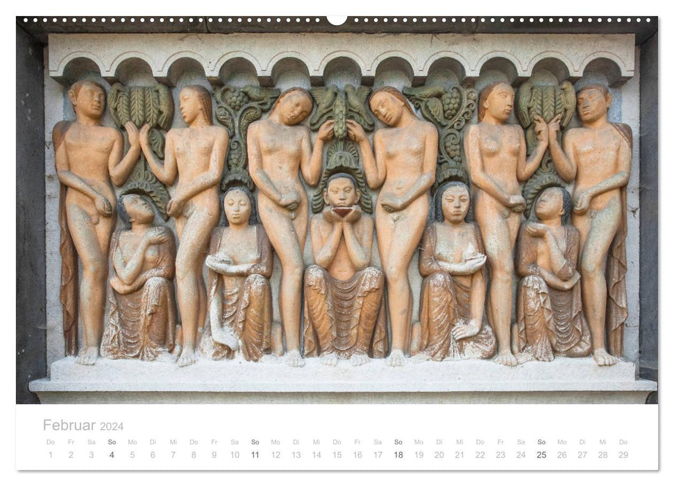 Darmstadt – jardins, art, architecture (calendrier mural CALVENDO 2024) 