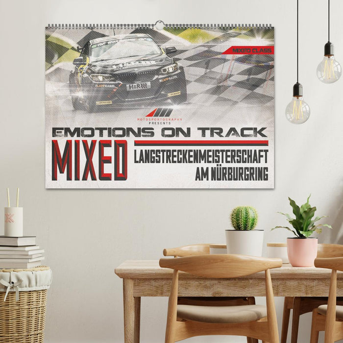 Emotions on Track - Championnat d'Endurance au Nürburgring - Mixte (calendrier mural CALVENDO 2024) 