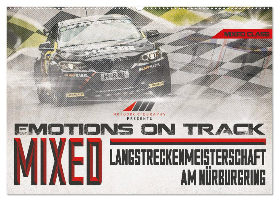 Emotions on Track - Championnat d'Endurance au Nürburgring - Mixte (calendrier mural CALVENDO 2024) 