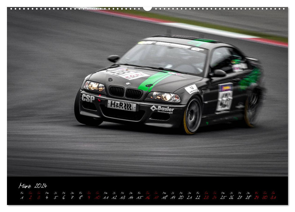 Emotions on Track - Endurance Championship at the Nürburgring - Mixed (CALVENDO wall calendar 2024) 