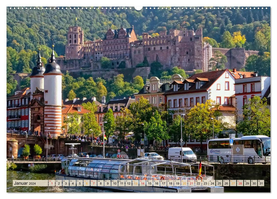 12 beaux sites touristiques d'Allemagne (Calendrier mural CALVENDO Premium 2024) 