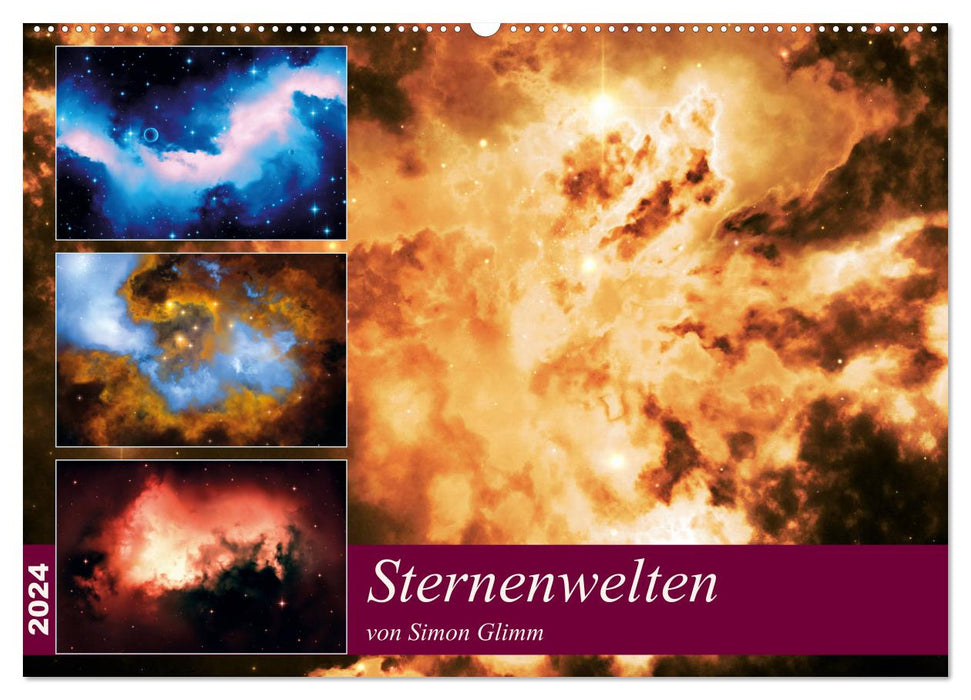 Starry worlds (CALVENDO wall calendar 2024) 