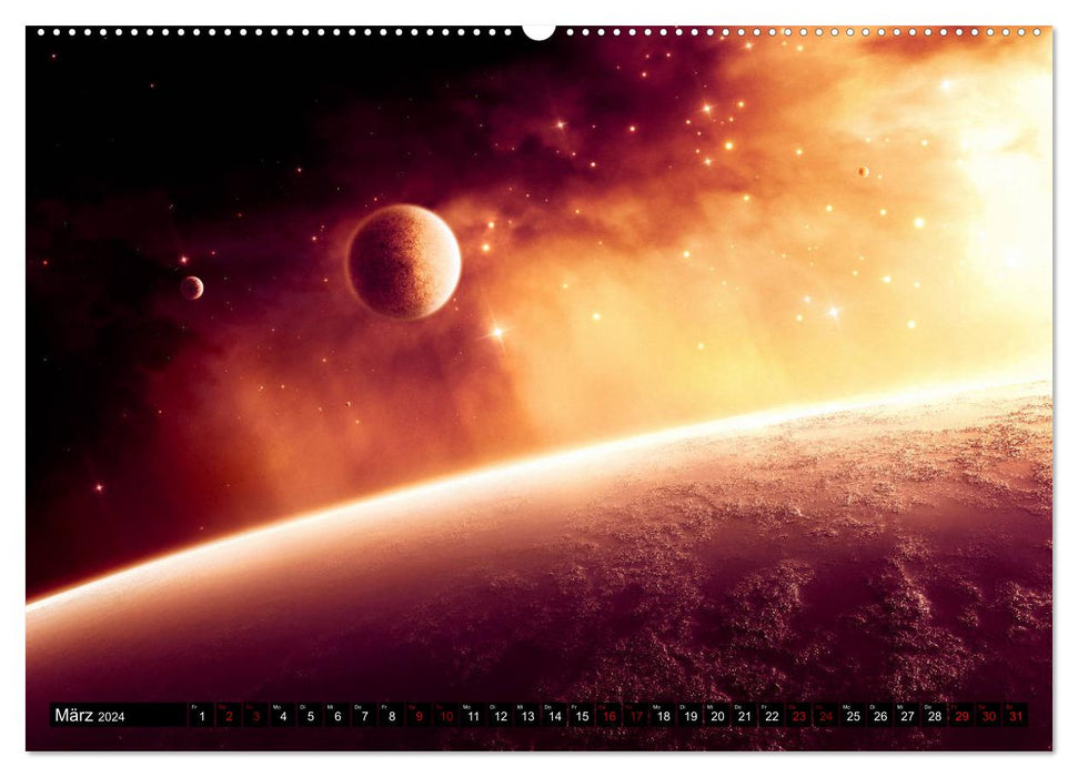 Starry worlds (CALVENDO wall calendar 2024) 