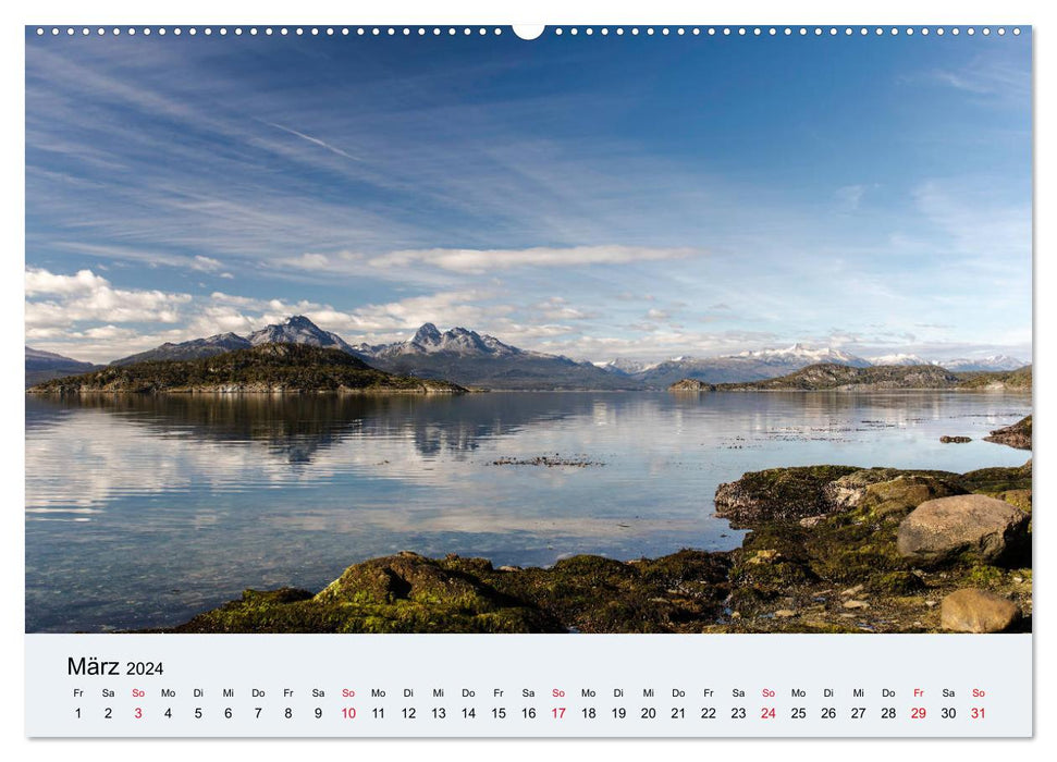 Tierra del Fuego - Au pouls de la nature sauvage (Calvendo Premium Wall Calendar 2024) 