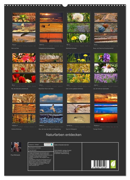 Discover natural colors (CALVENDO Premium Wall Calendar 2024) 
