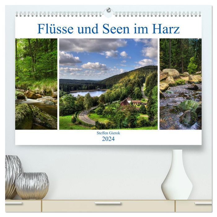 Rivers and lakes in the Harz (CALVENDO Premium Wall Calendar 2024) 