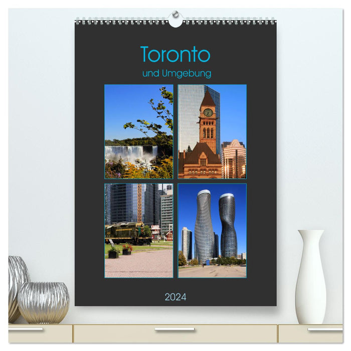 Toronto and surrounding areas (CALVENDO Premium Wall Calendar 2024) 