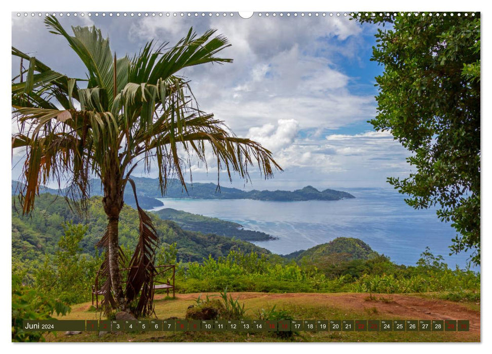 Seychellen - Inseln im Ozean (CALVENDO Premium Wandkalender 2024)