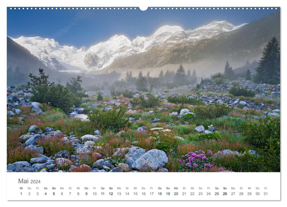Die Schönheit der Alpen (CALVENDO Wandkalender 2024)