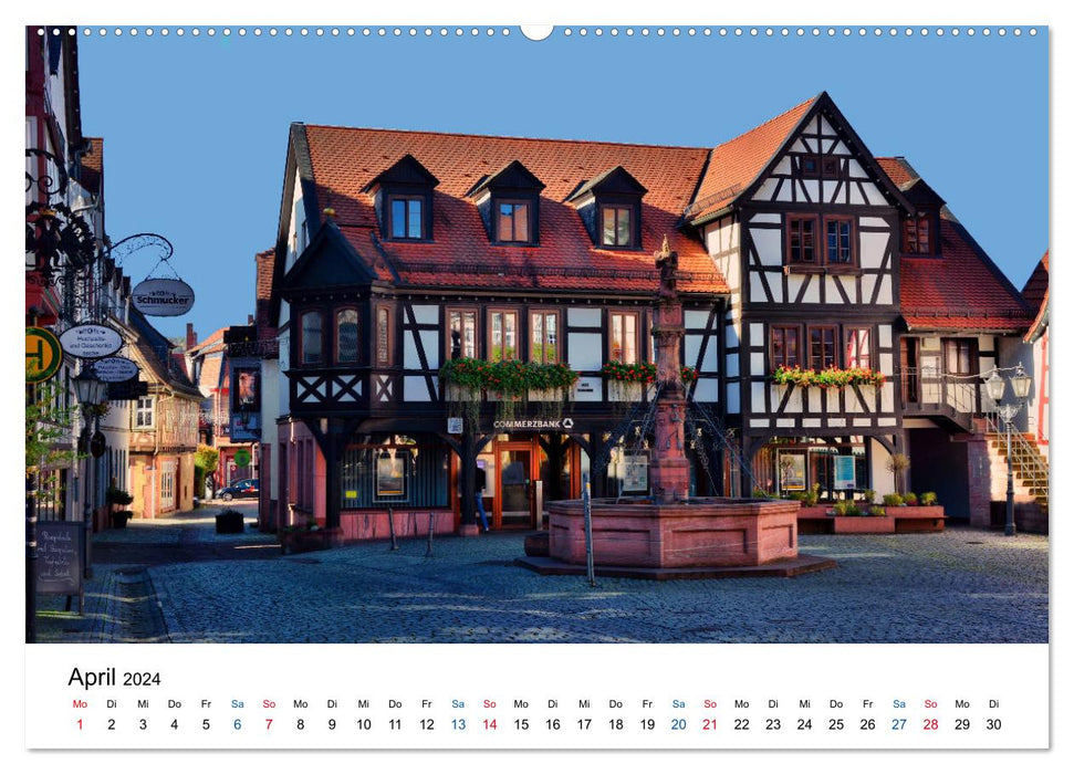 Michelstadt - Fachwerkromantik im Odenwald (CALVENDO Premium Wandkalender 2024)
