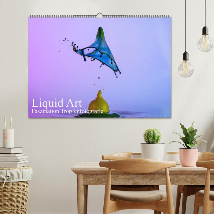 Liquid Art, fascination with drop photography (CALVENDO wall calendar 2024) 