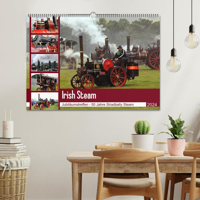 Irish Steam - 50th Steam Meeting in Stradbally (CALVENDO Wall Calendar 2024) 