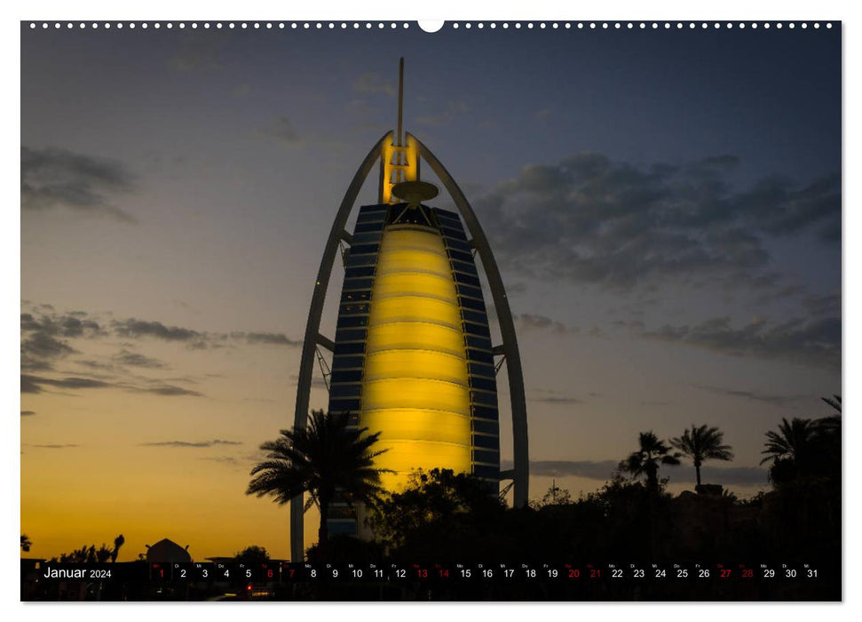 Dubai Wüstenstadt (CALVENDO Premium Wandkalender 2024)