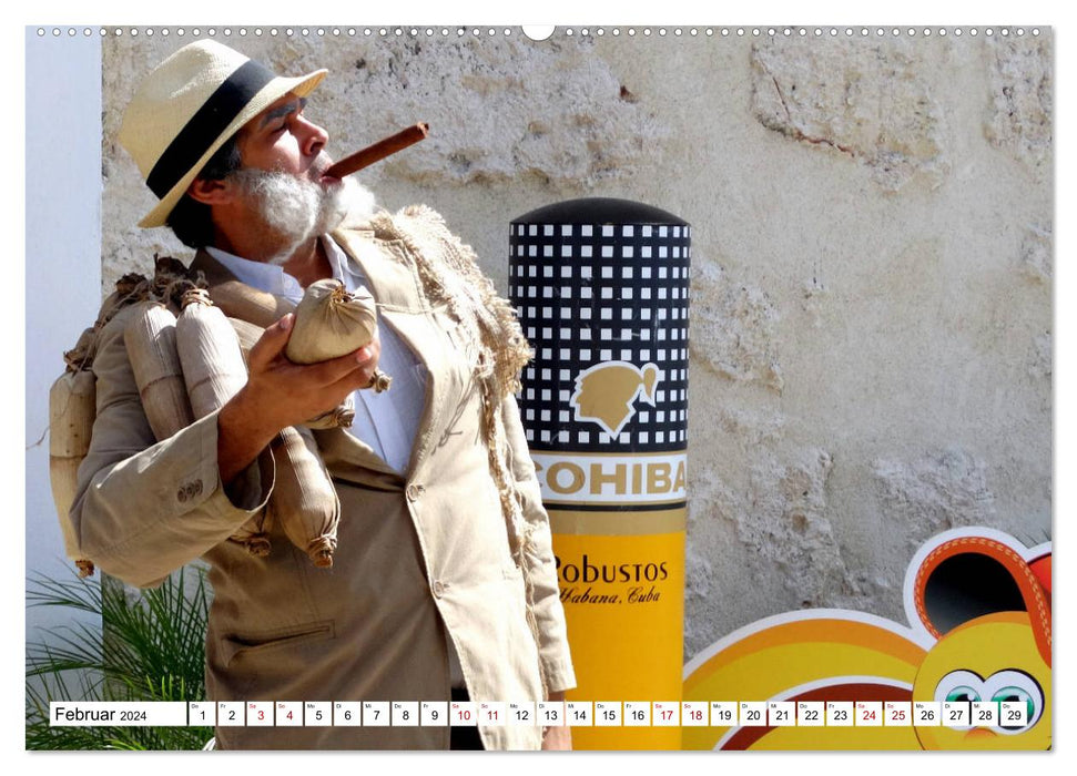 Real Havanas - Cigars "Made in Cuba" (CALVENDO Premium Wall Calendar 2024) 