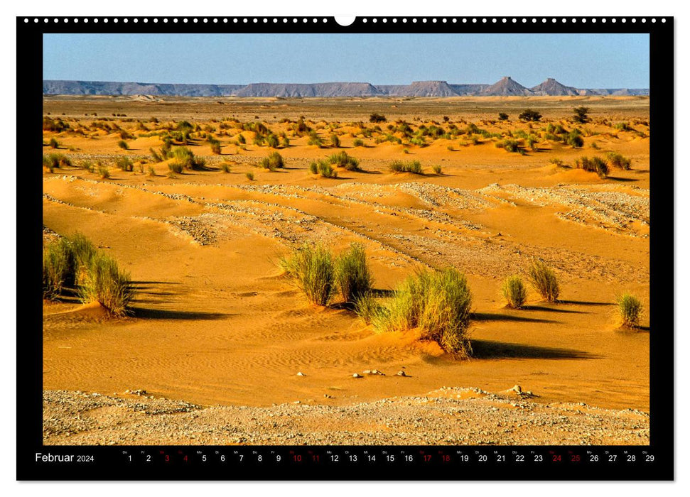 À travers le Sahara - Sur les routes classiques à travers les déserts d'Algérie (Calendrier mural CALVENDO Premium 2024) 