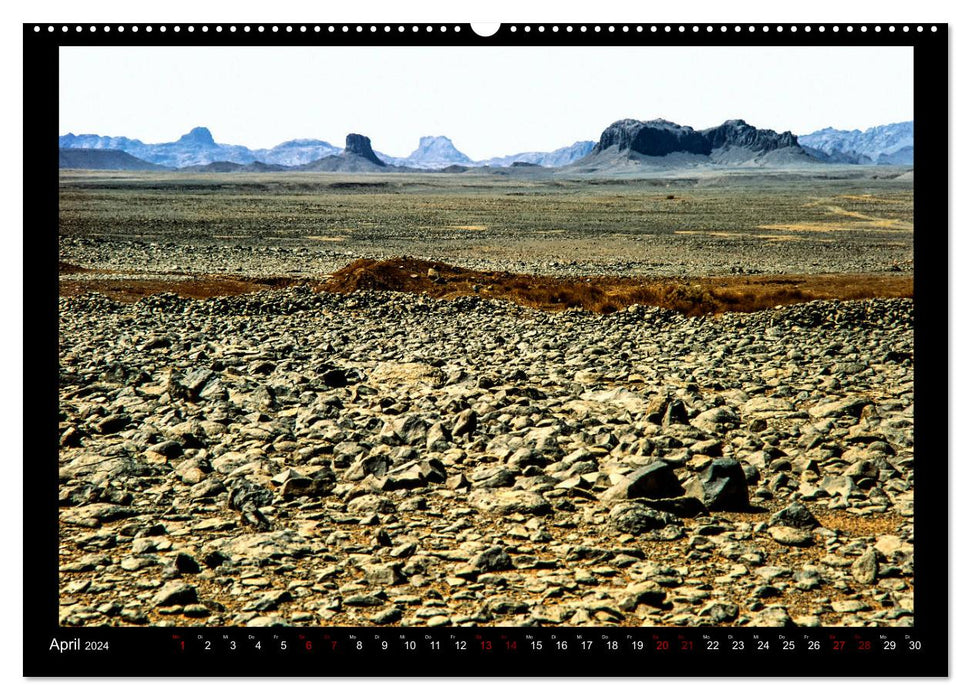 Through the Sahara - On classic routes through the deserts of Algeria (CALVENDO Premium Wall Calendar 2024) 