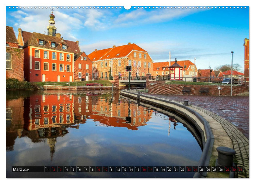 EMDEN, Seehafenstadt in Ostfriesland (CALVENDO Premium Wandkalender 2024)