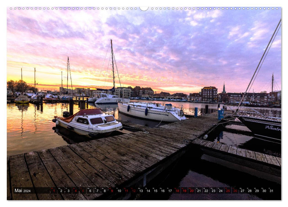 EMDEN, Seehafenstadt in Ostfriesland (CALVENDO Premium Wandkalender 2024)