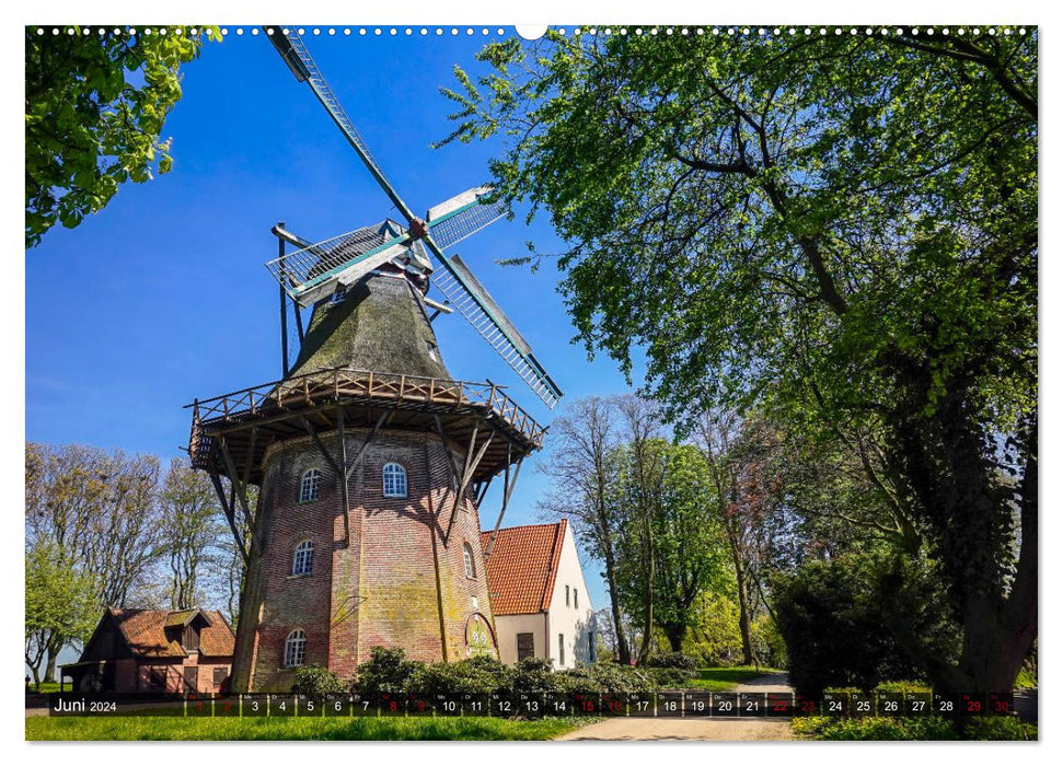 EMDEN, Seehafenstadt in Ostfriesland (CALVENDO Premium Wandkalender 2024)