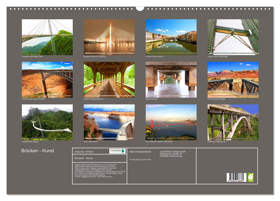 Brücken - Kunst (CALVENDO Wandkalender 2024)