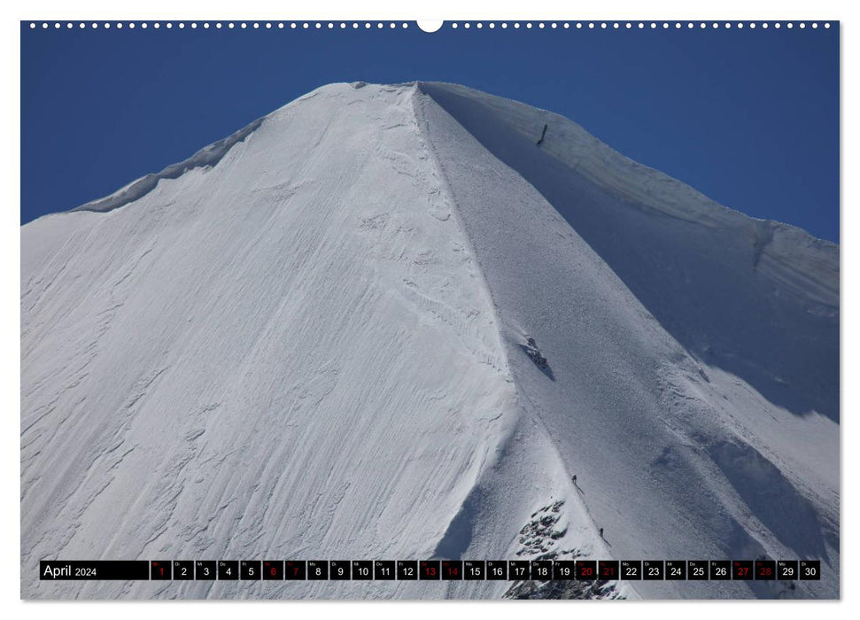 Piz Bernina - Höhepunkte aus dem Oberengadin (CALVENDO Wandkalender 2024)