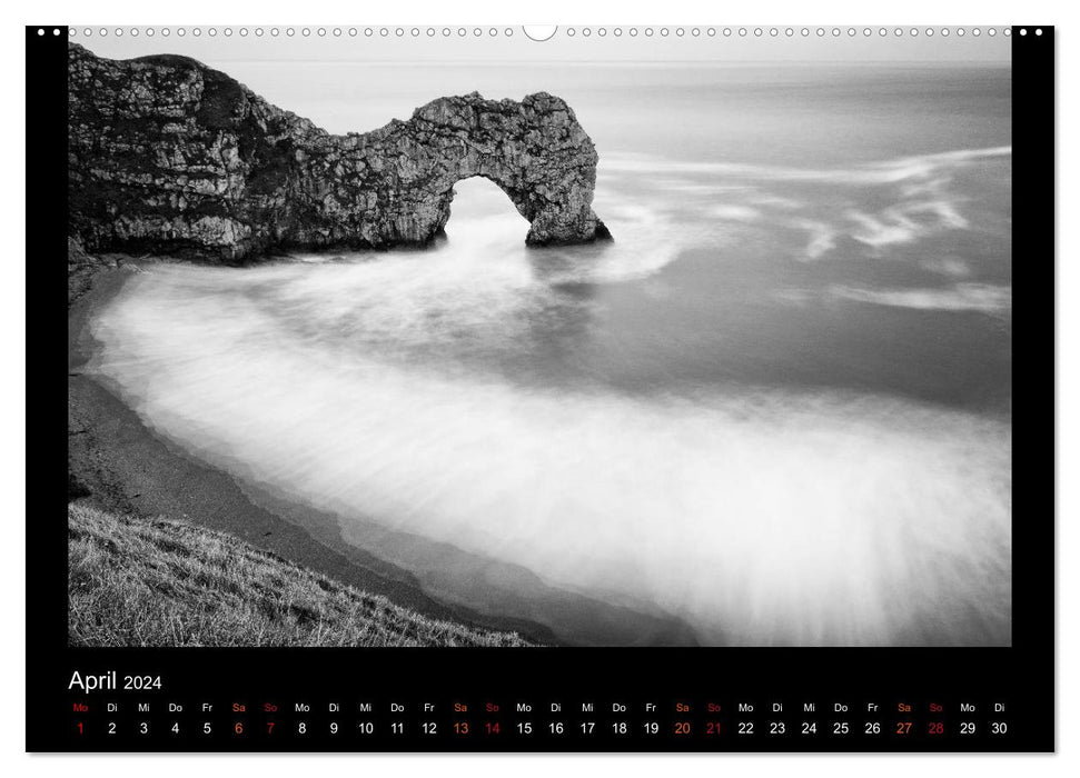 Soultouch - Des paysages en noir et blanc qui touchent l'âme (Calendrier mural CALVENDO Premium 2024) 